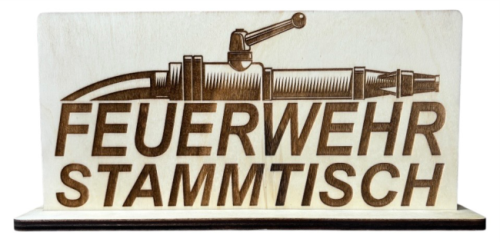 Feuerwehr Stammtisch-Schild